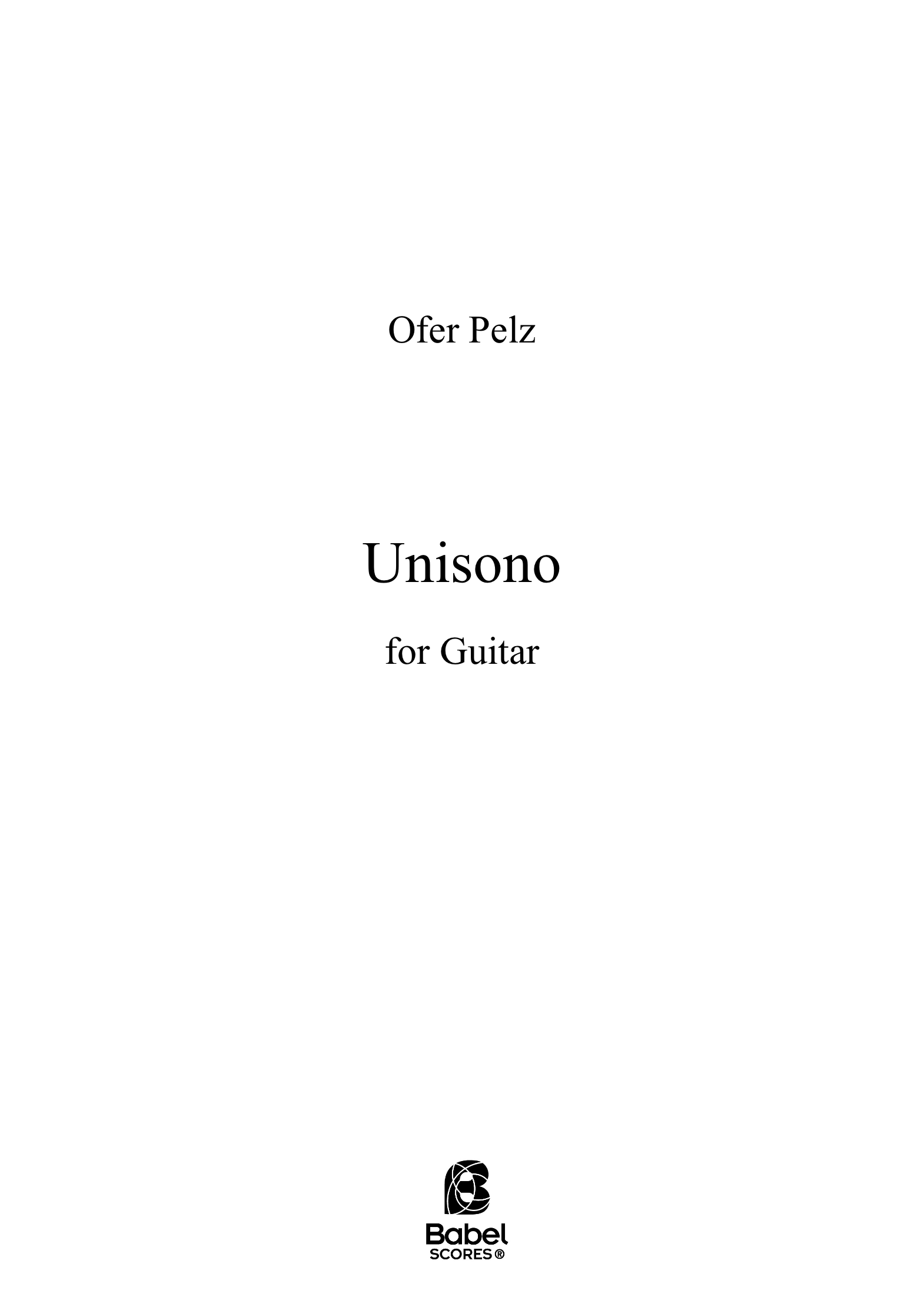 unisono for guitar A4 z
